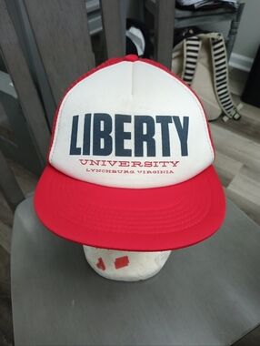 Liberty University Red & White Trucker Vintage Hat